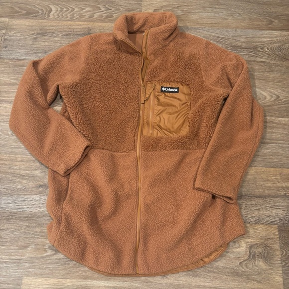 Columbia Lodge Sherpa Full Zip Fleece Jacket Women’s Large Cozy Winter Outdoor - Picture 2 of 5